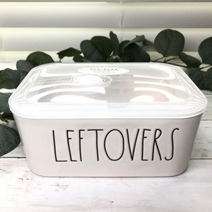 Rae Dunn LEFTOVERS Ceramic Bowl With Lid